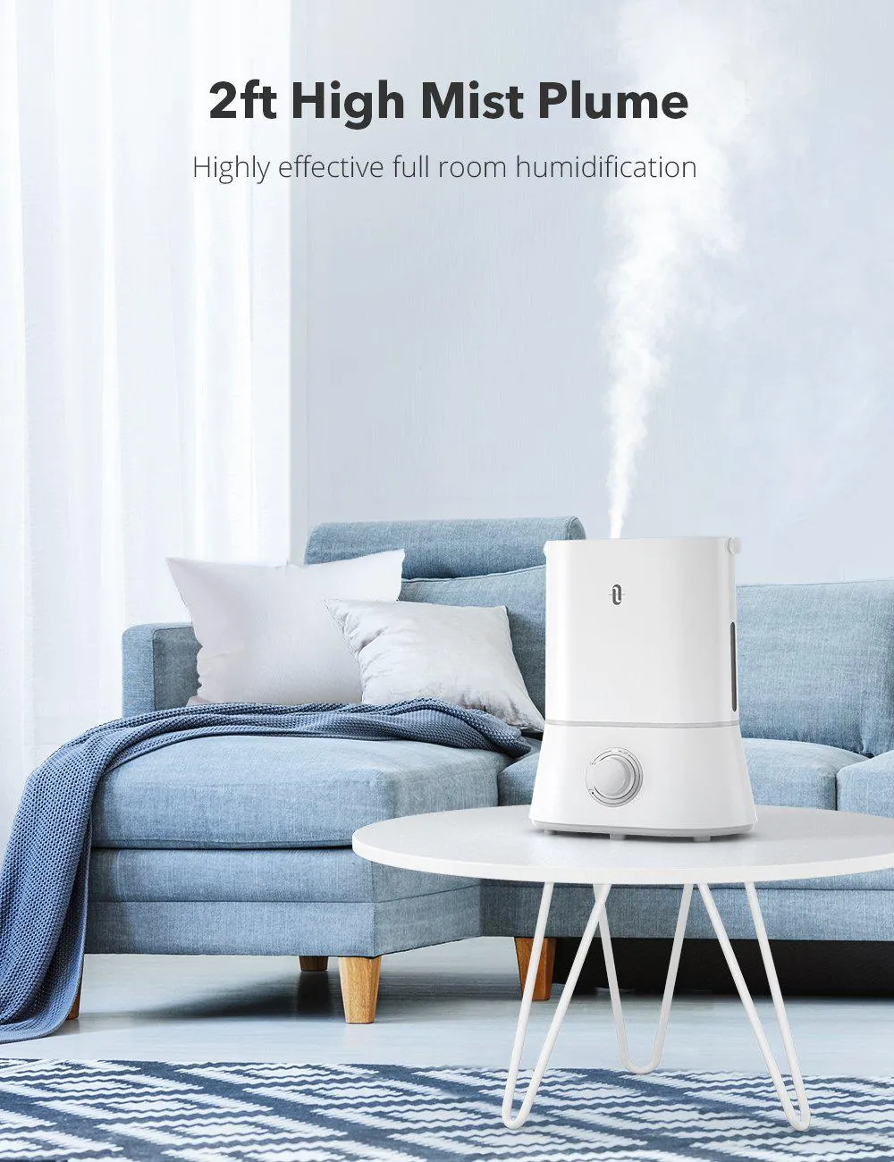 4L Cool Mist Humidifier 024, For Bedroom Home Baby