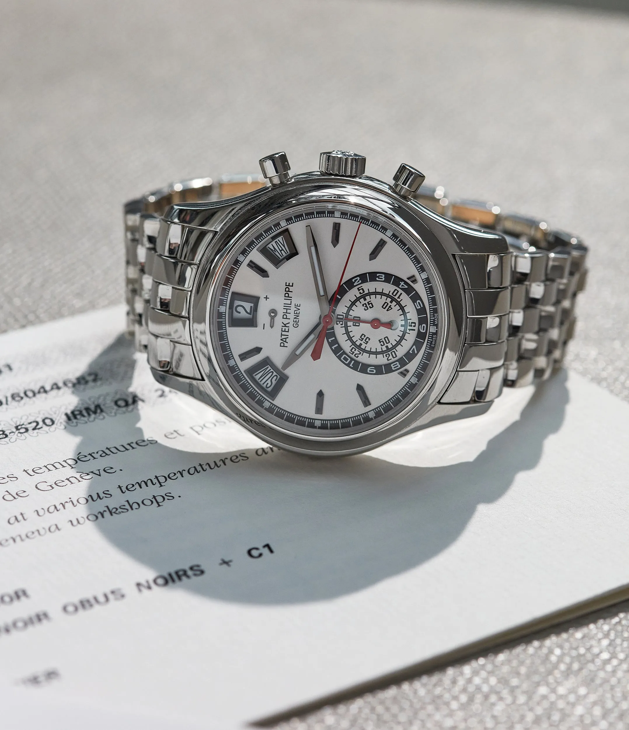 5960A/1A-001 | Annual Calendar Chronograph | Steel