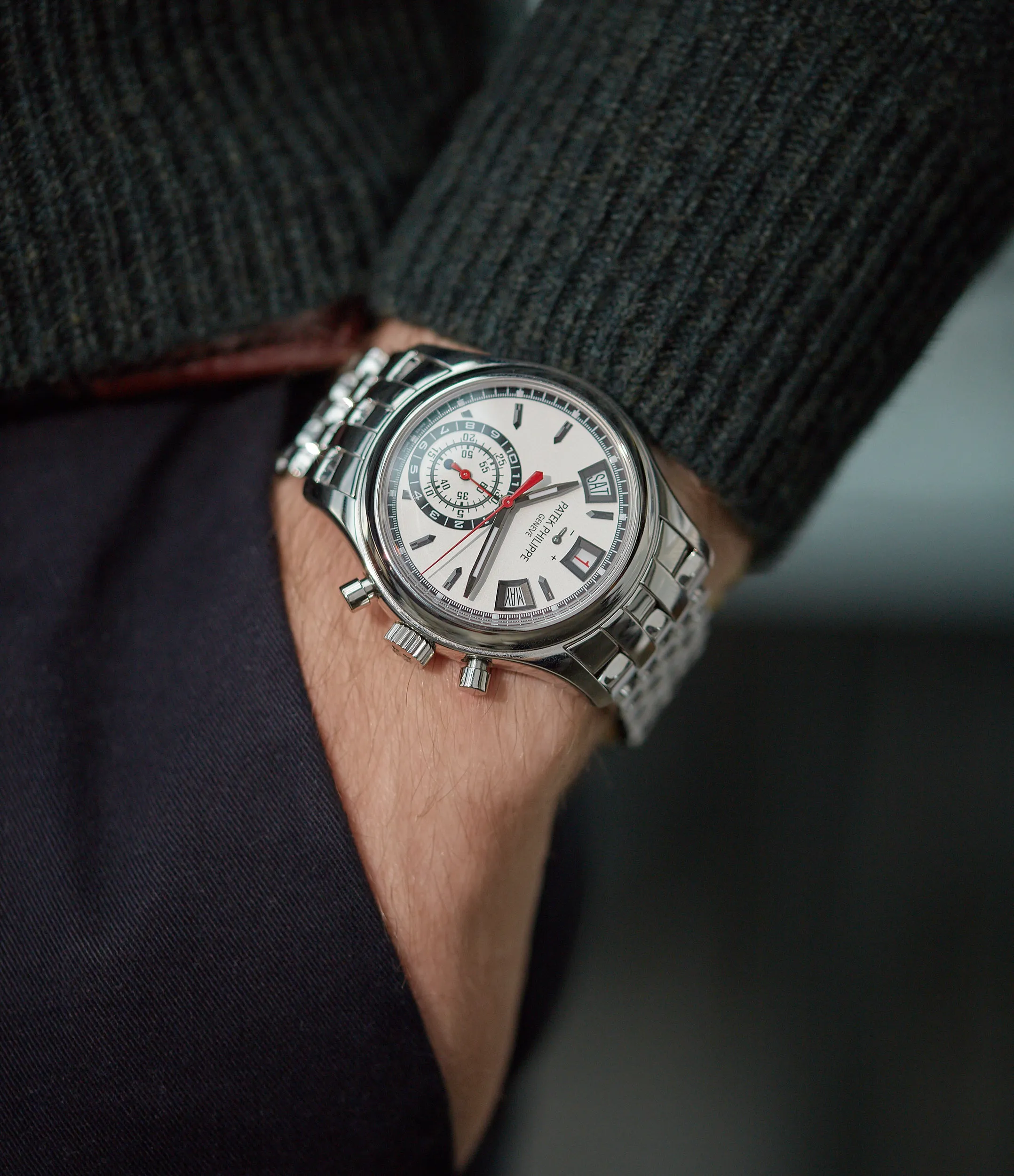 5960A/1A-001 | Annual Calendar Chronograph | Steel