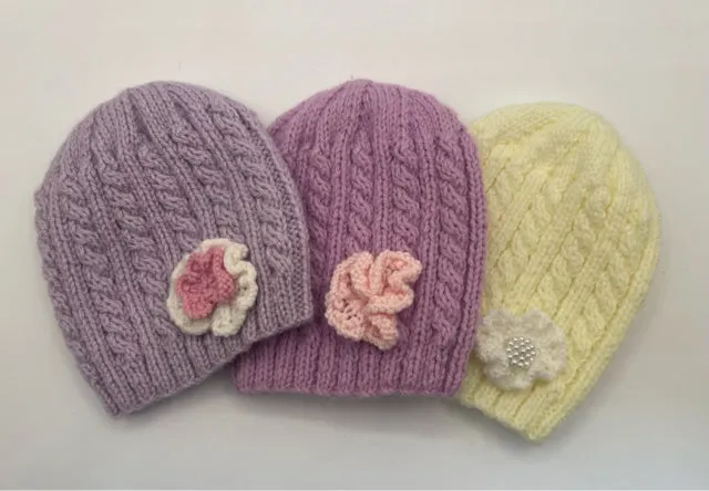 6-12 M Assorted Colors Acrylic Knit Beanie