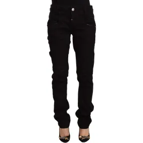 Acht Chic Black Low Waist Skinny Jeans