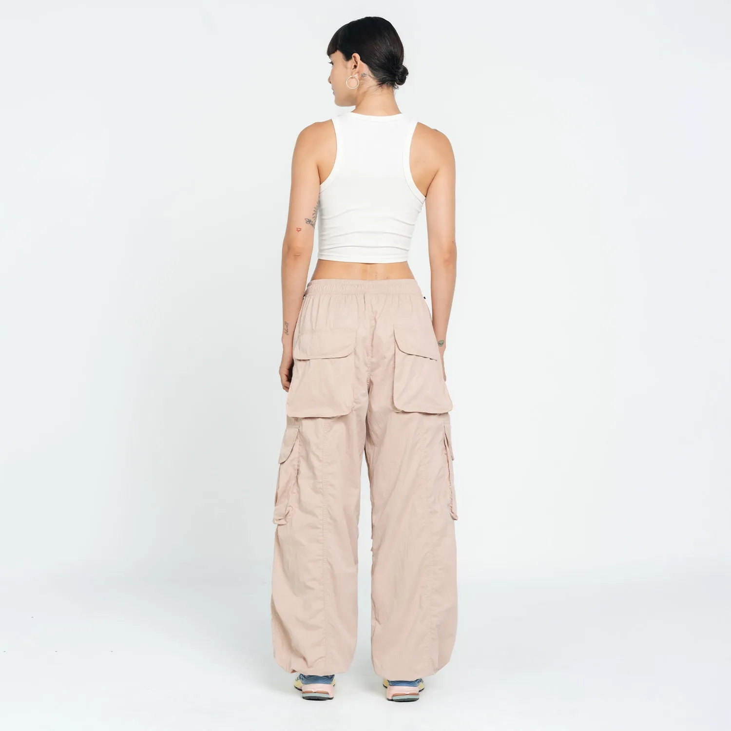 Active Parachute Cargo Pants - Sand