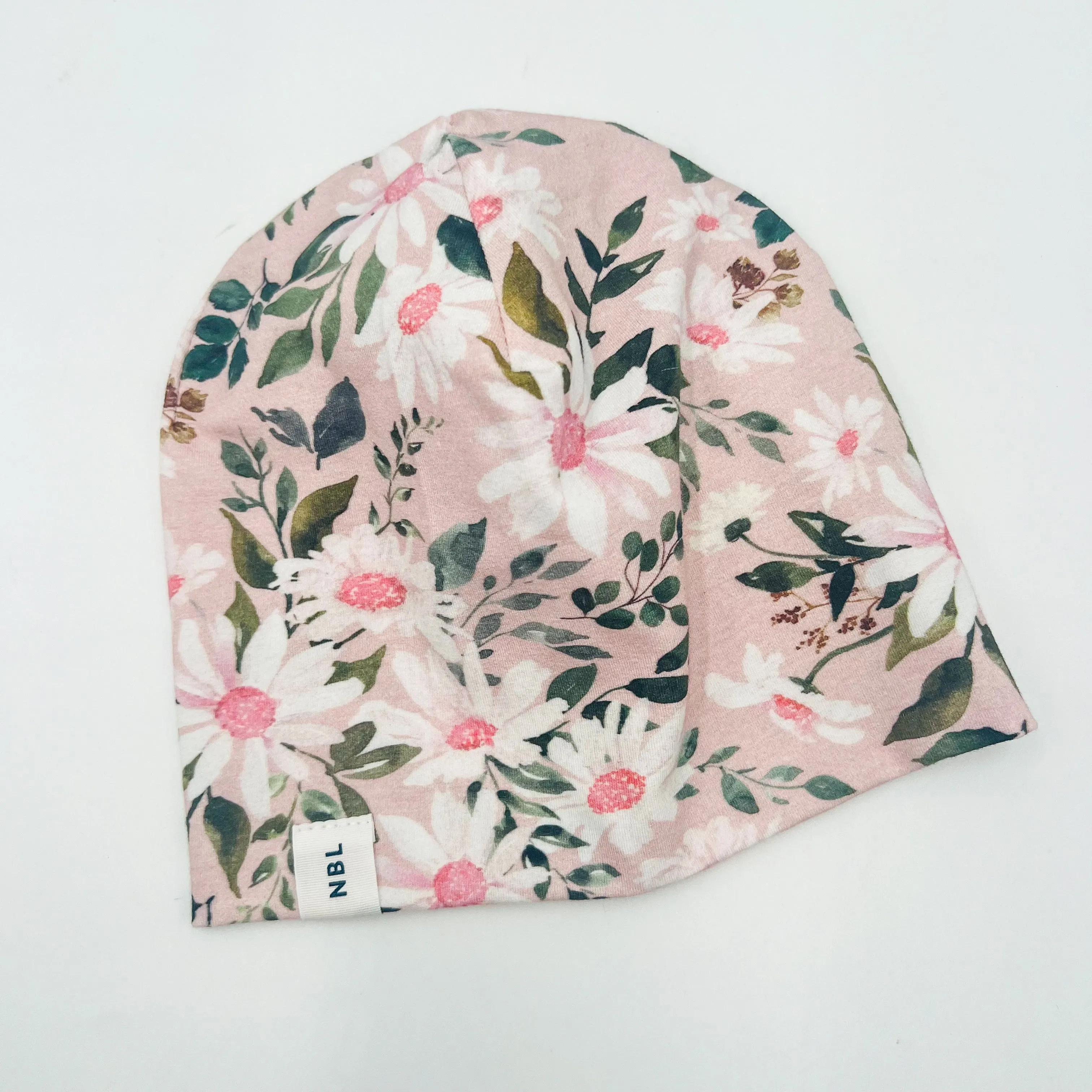 Adult Beanie Hat (Pink Daisy)