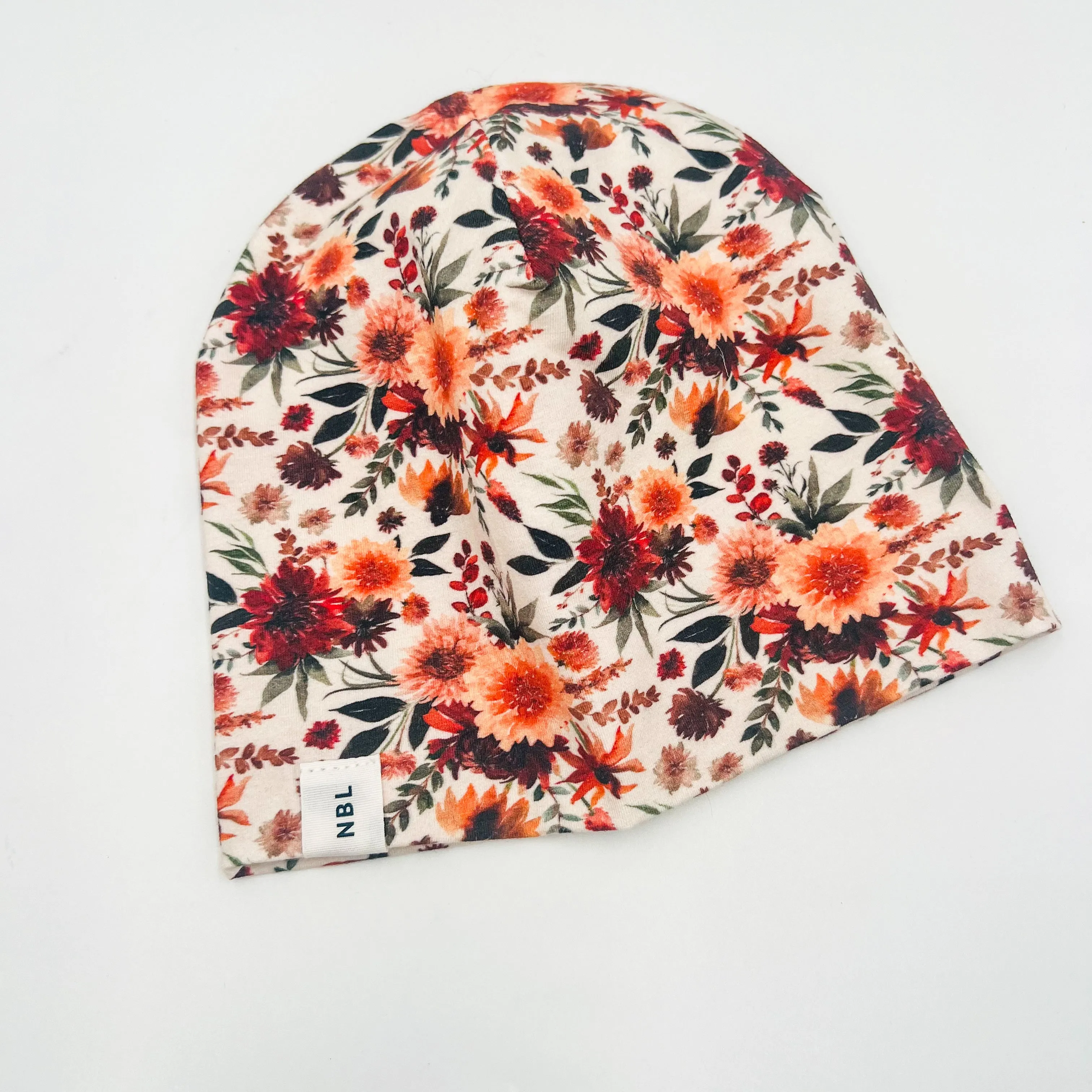 Adult Beanie Hat (Wilder fall floral)