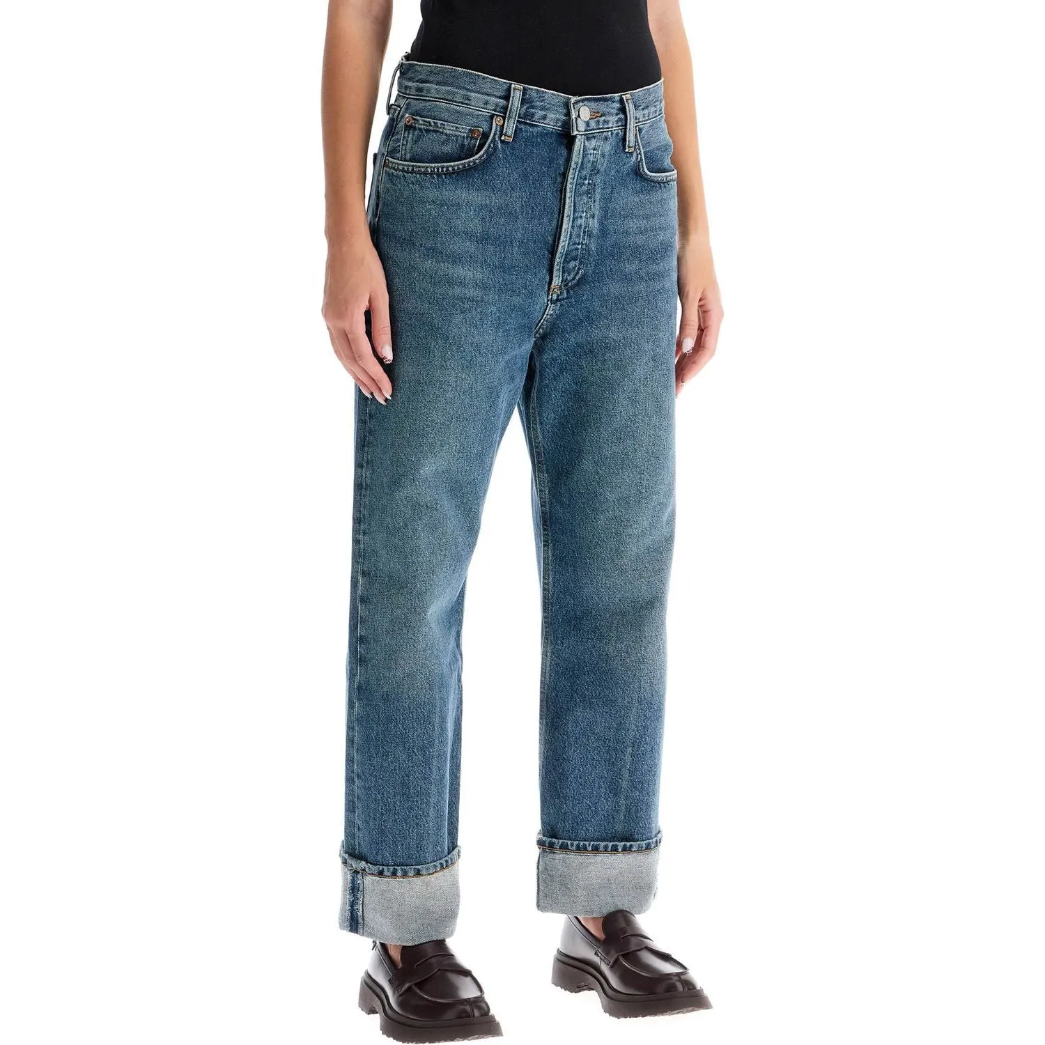 Agolde ca straight low-waist jeans by fran