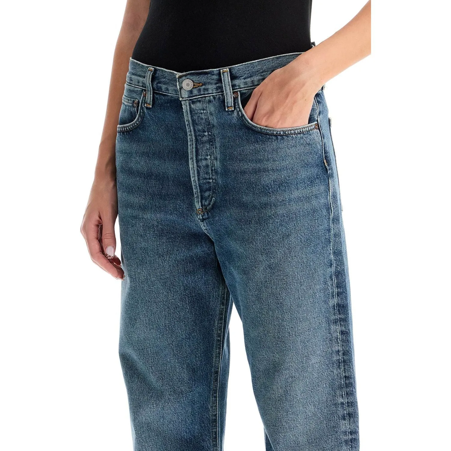 Agolde ca straight low-waist jeans by fran