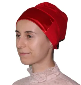 Aker Satin Bonnet Underscarf - Red