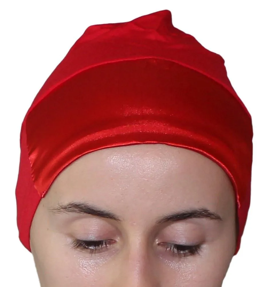 Aker Satin Bonnet Underscarf - Red