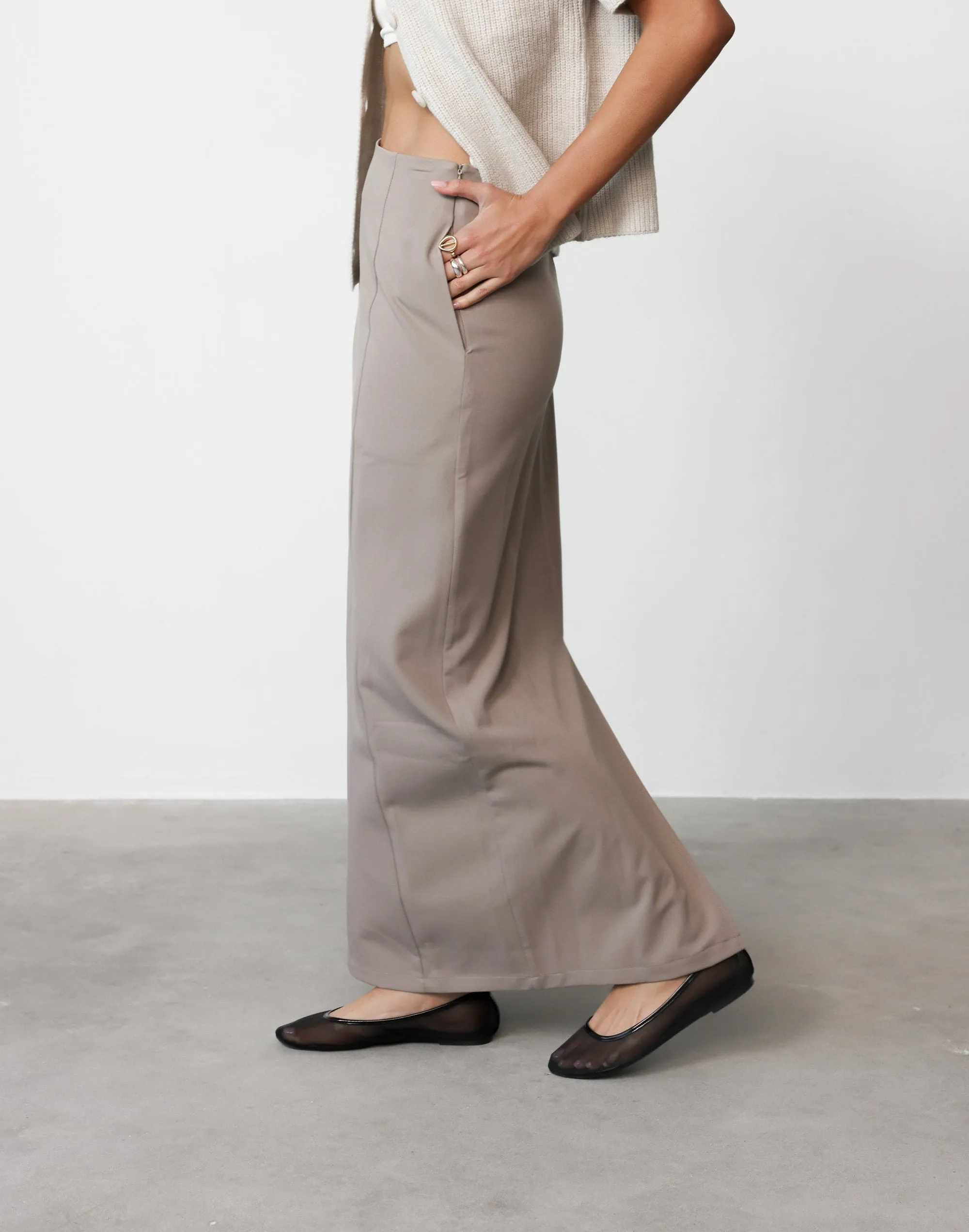 Alexander Maxi Skirt (Ash)