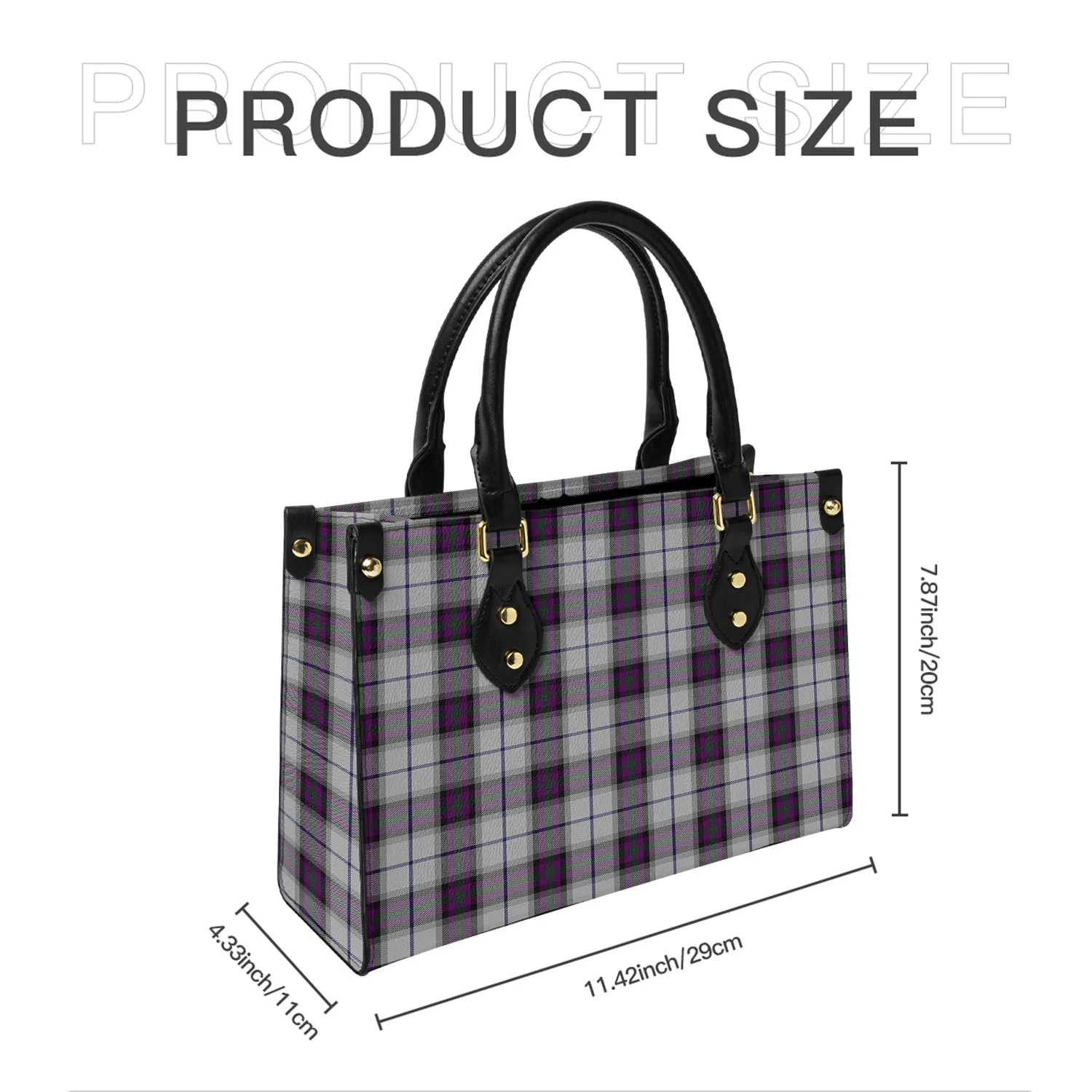 Alexander of Menstry Dress Tartan Leather Bag