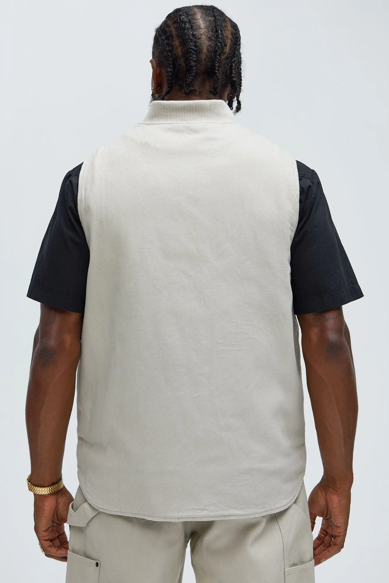 Alexander Utility Canvas Vest - Off White