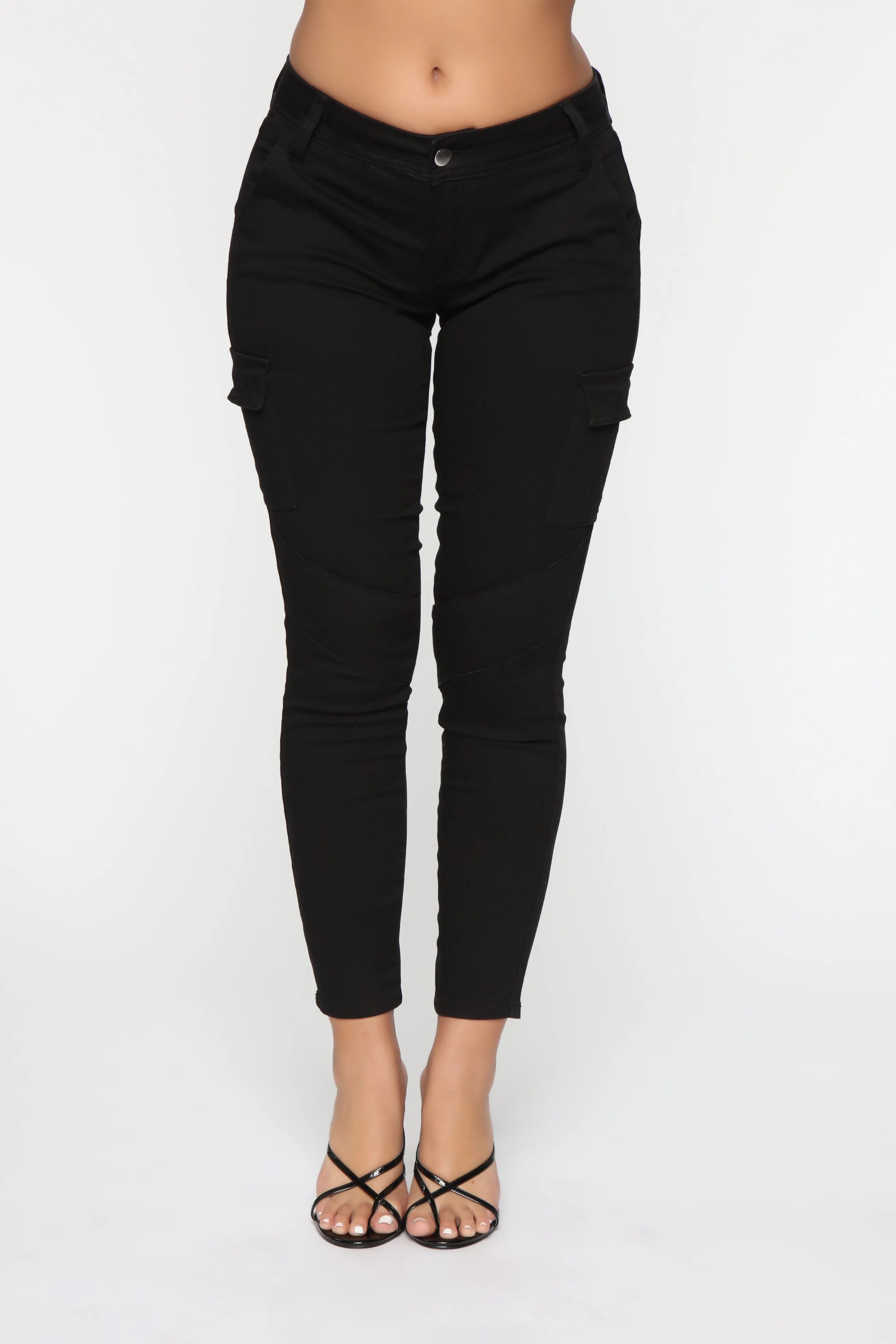 All Types Of Feels Skinny Pants - Black