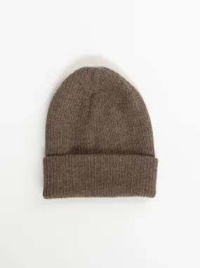 Alpaca Ribbed Beanie - Tonka