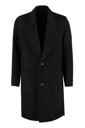 AMI Single-Breasted Tailored Coat