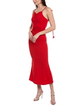 & Rouge Rosette Maxi Dress