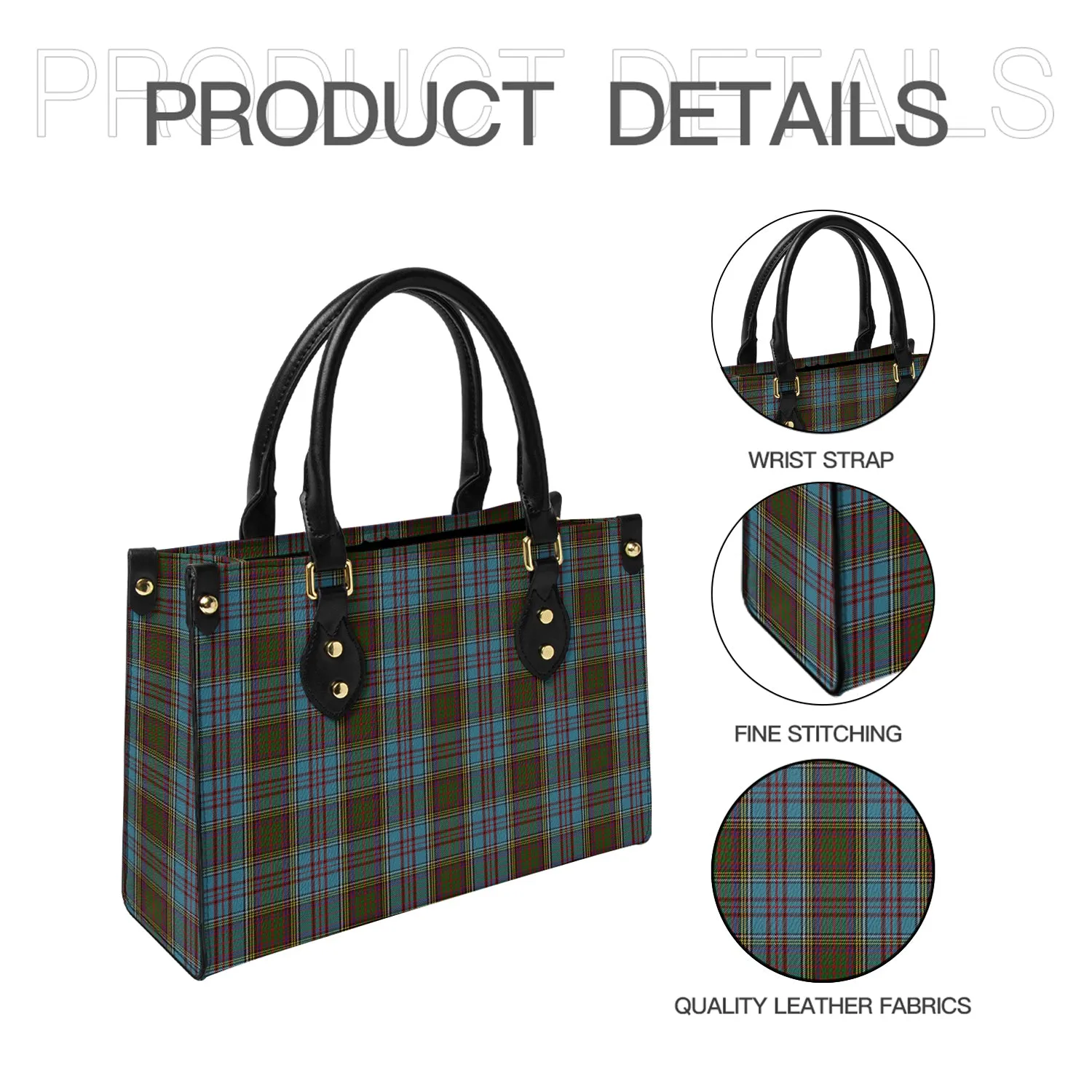 Anderson Tartan Leather Bag