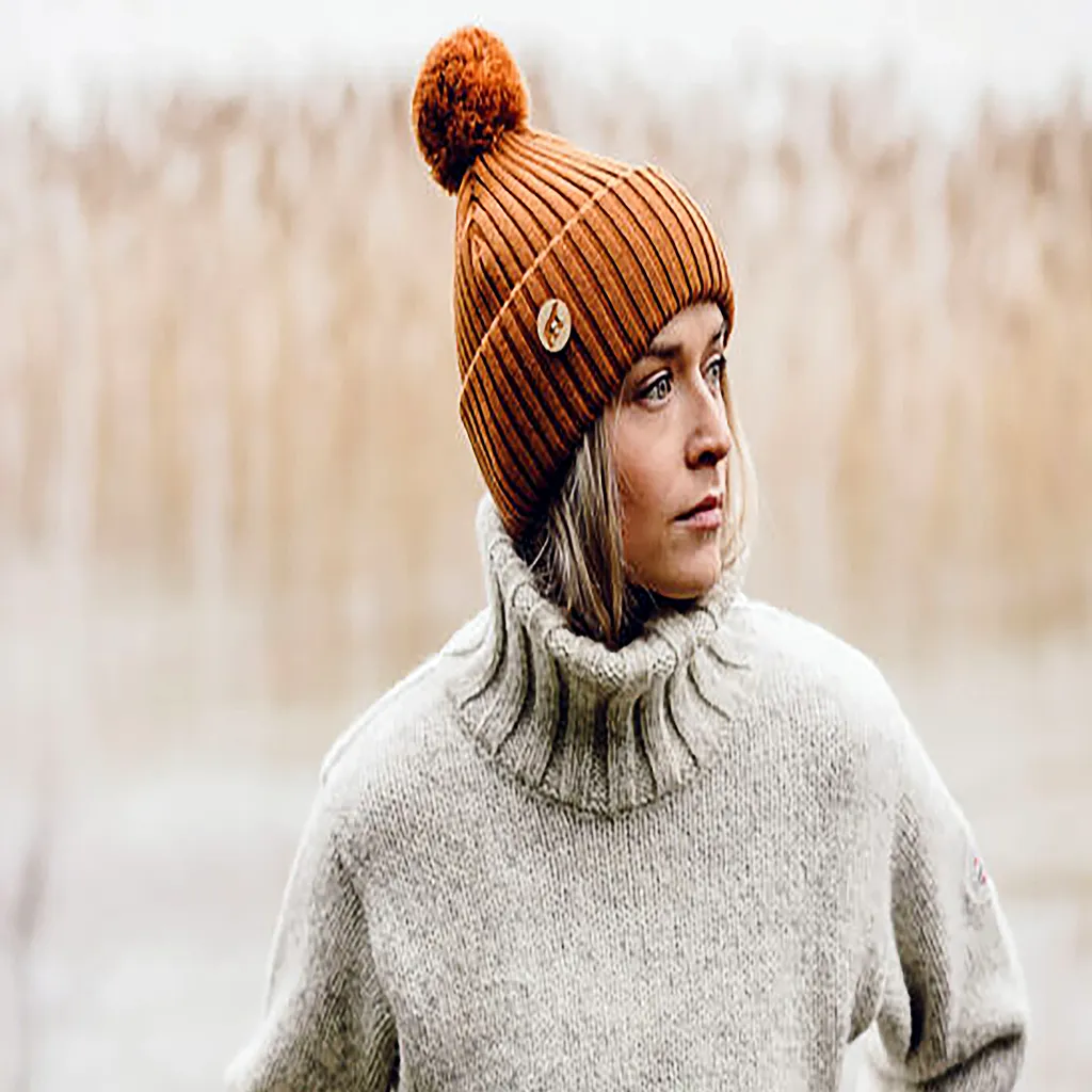 Arctos Merino Wool Pompom Beanie