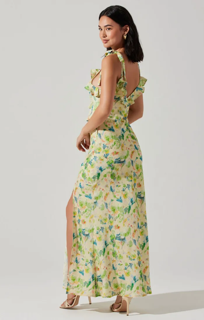 ASTR THE LABEL Sorbae Floral Maxi Dress