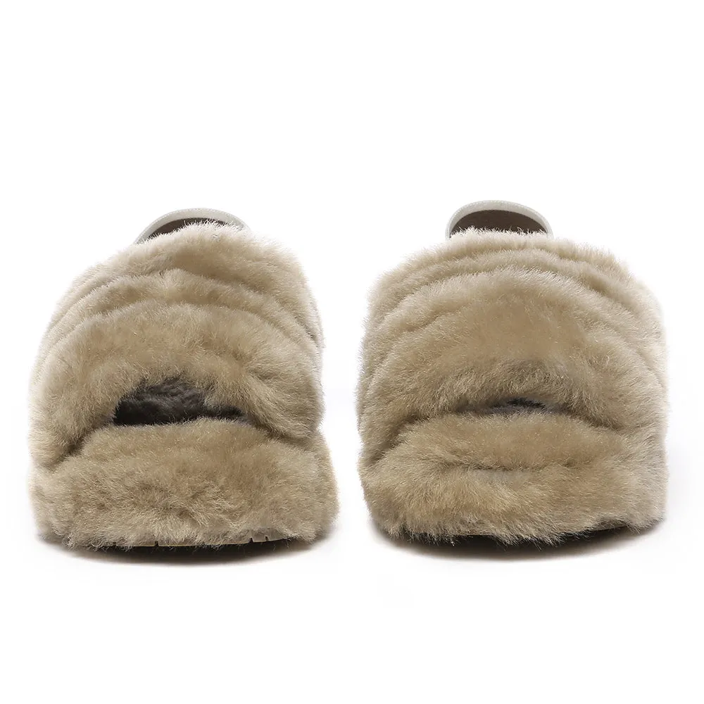 AUSTRALIAN SHEPHERD UGG Kids Fluffy Slides Slingback Puffy #AS2067K