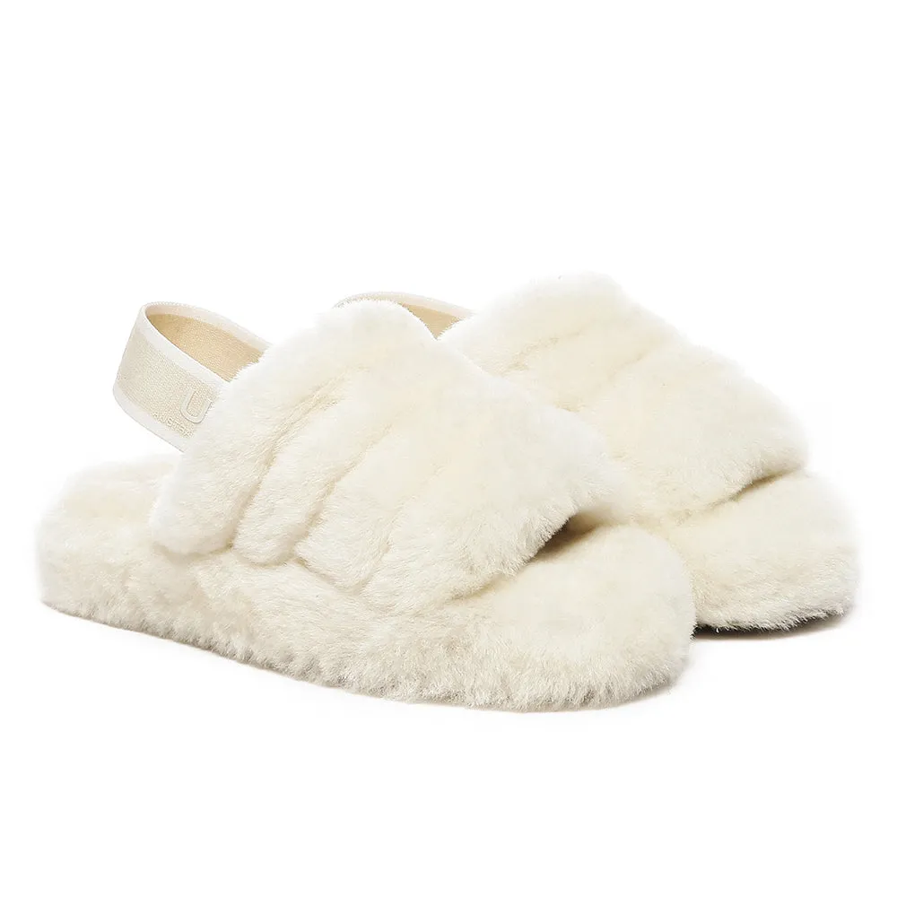 AUSTRALIAN SHEPHERD UGG Kids Fluffy Slides Slingback Puffy #AS2067K