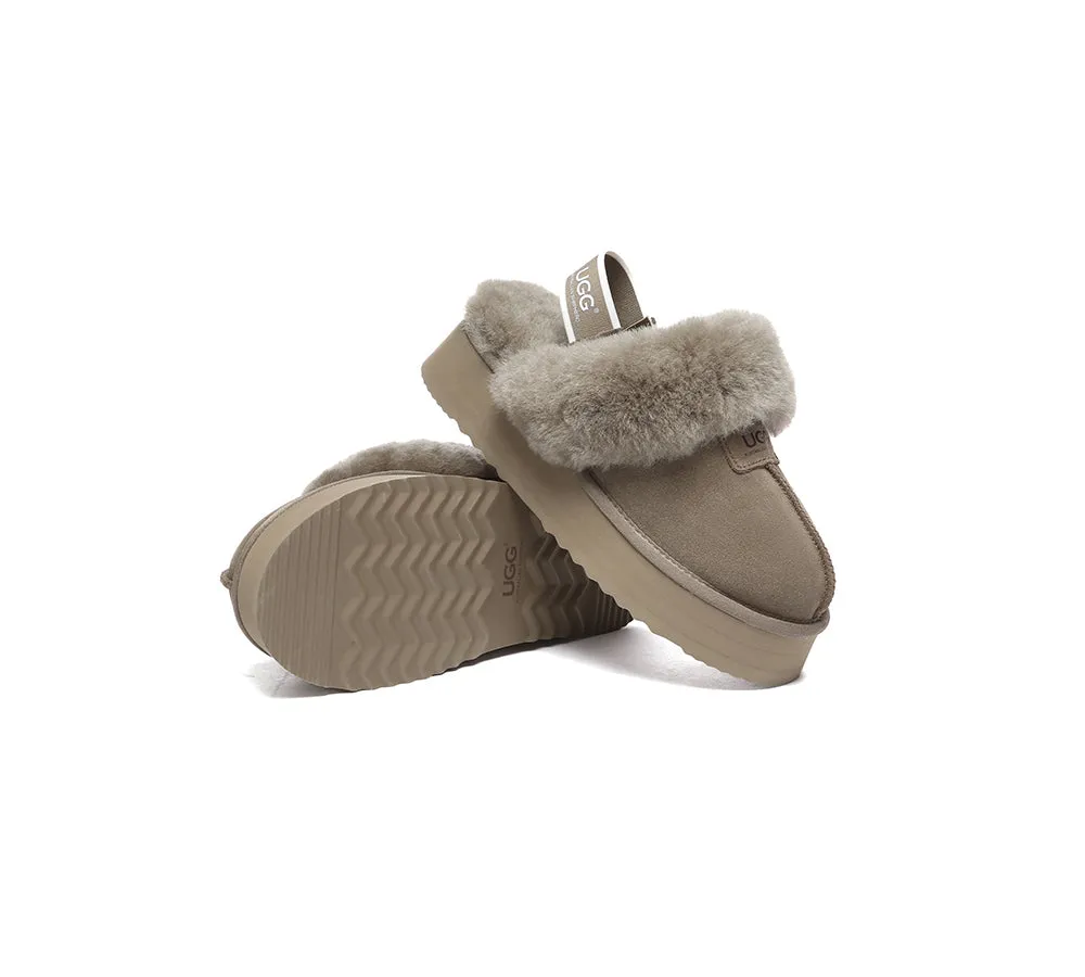 AUSTRALIAN SHEPHERD® UGG Slippers Women Removable Strap Slingback Platform Suzie