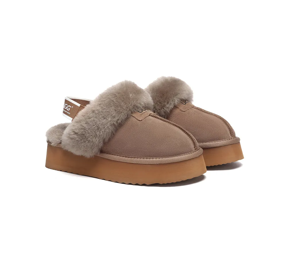 AUSTRALIAN SHEPHERD® UGG Slippers Women Removable Strap Slingback Platform Suzie