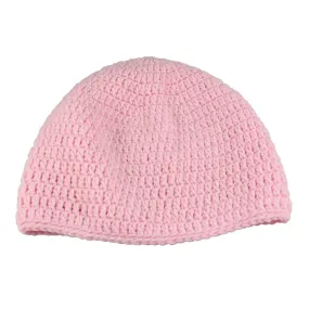 Baby Pink Crochet Beanie Hat Medium/Large - STXH29ML