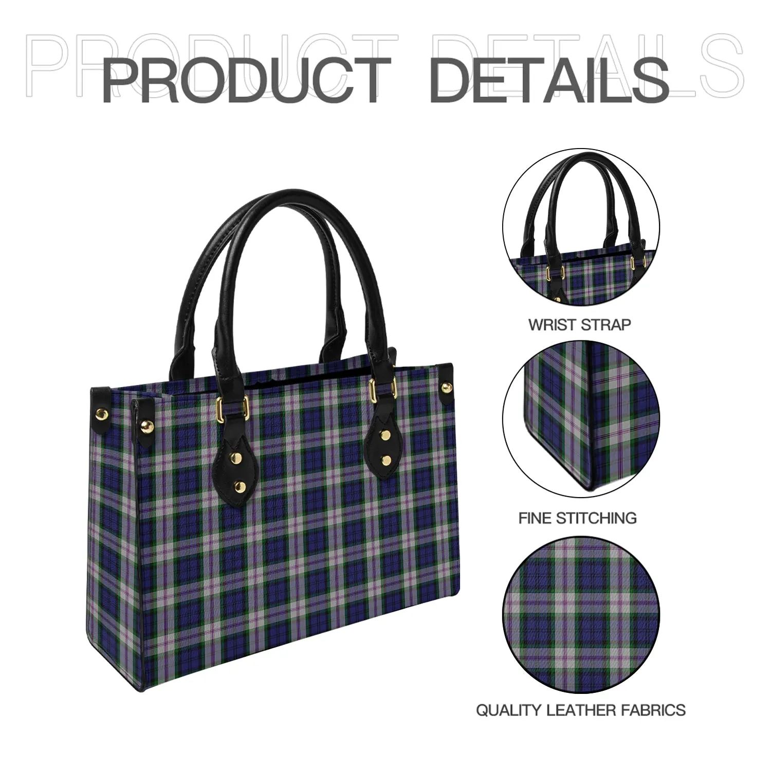 Baird Dress Tartan Leather Bag