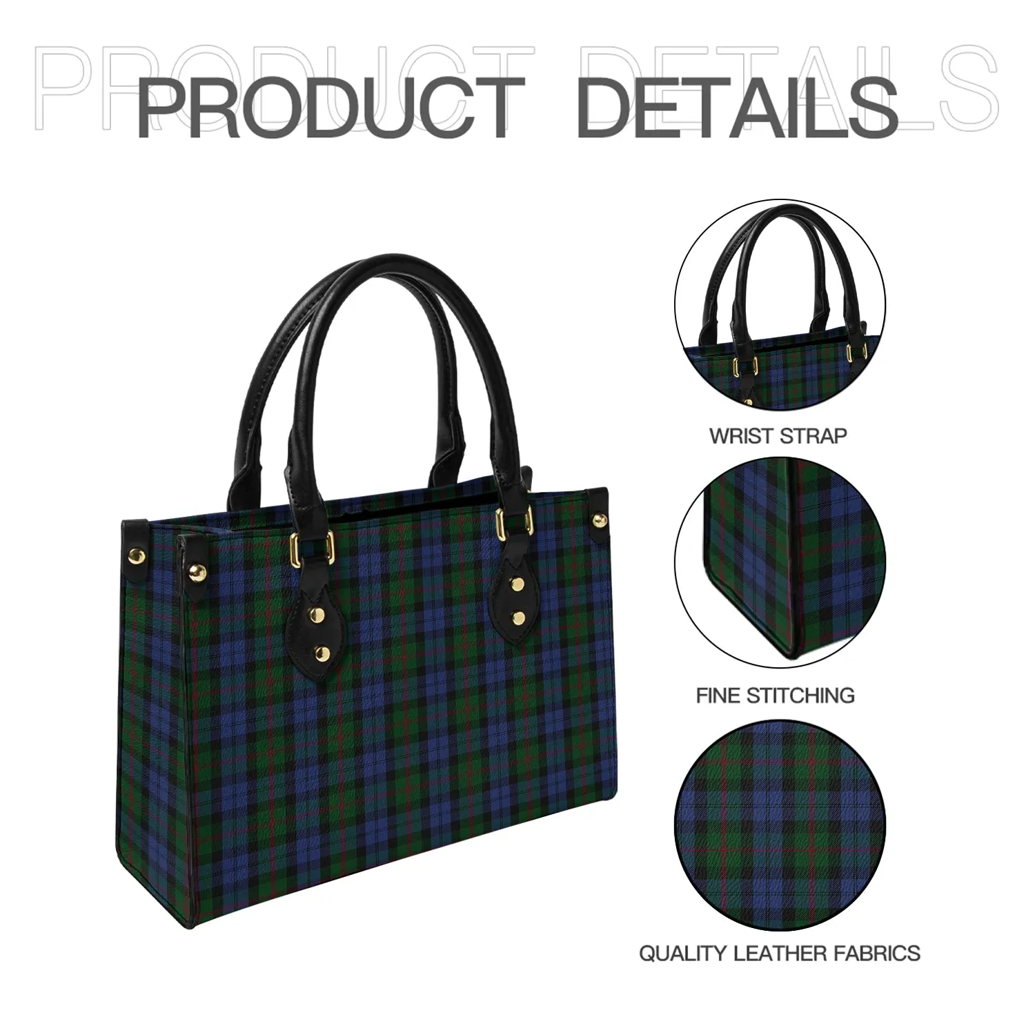 Baird Tartan Leather Bag