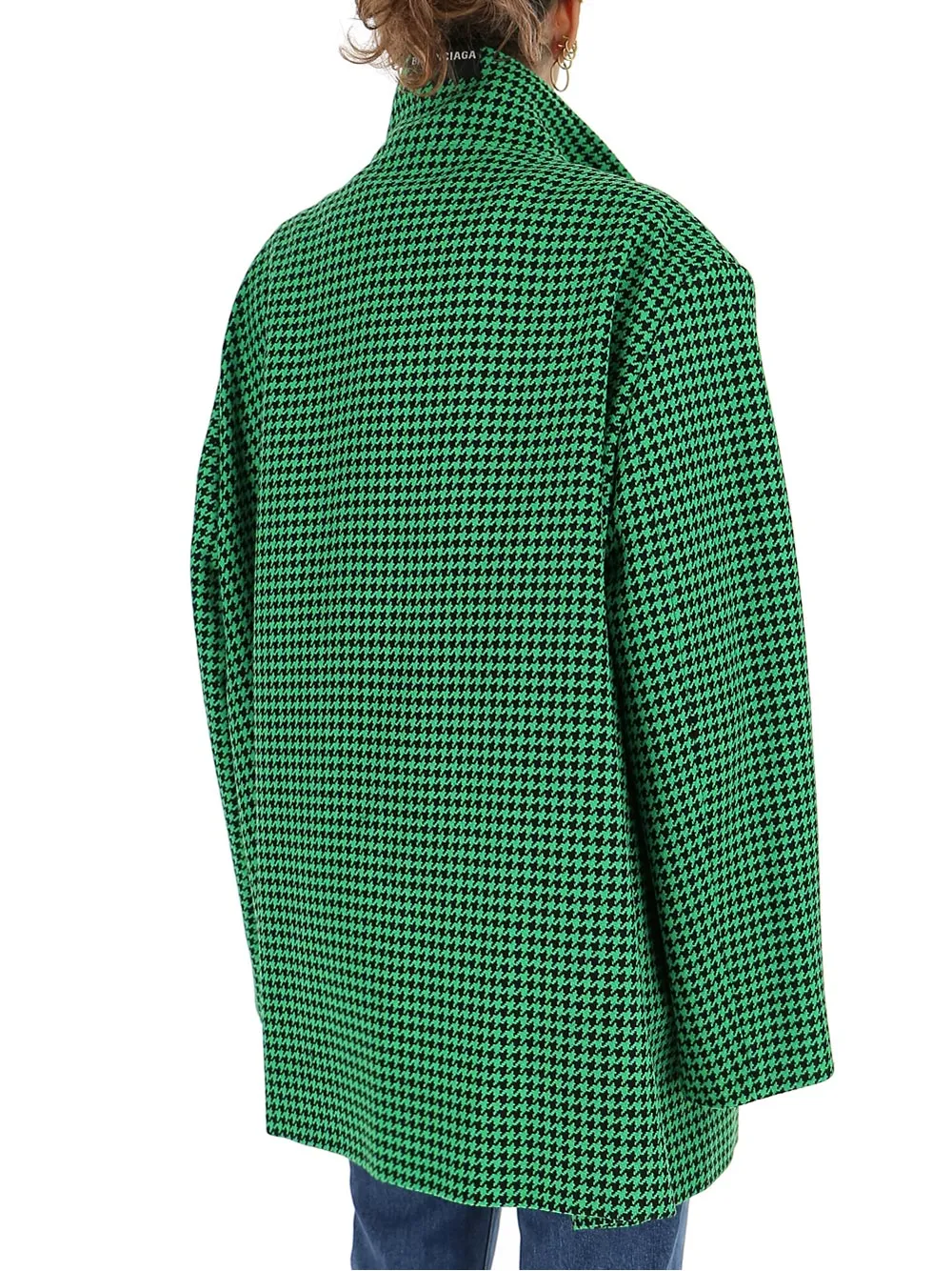 Balenciaga Houndstooth Oversized Coat