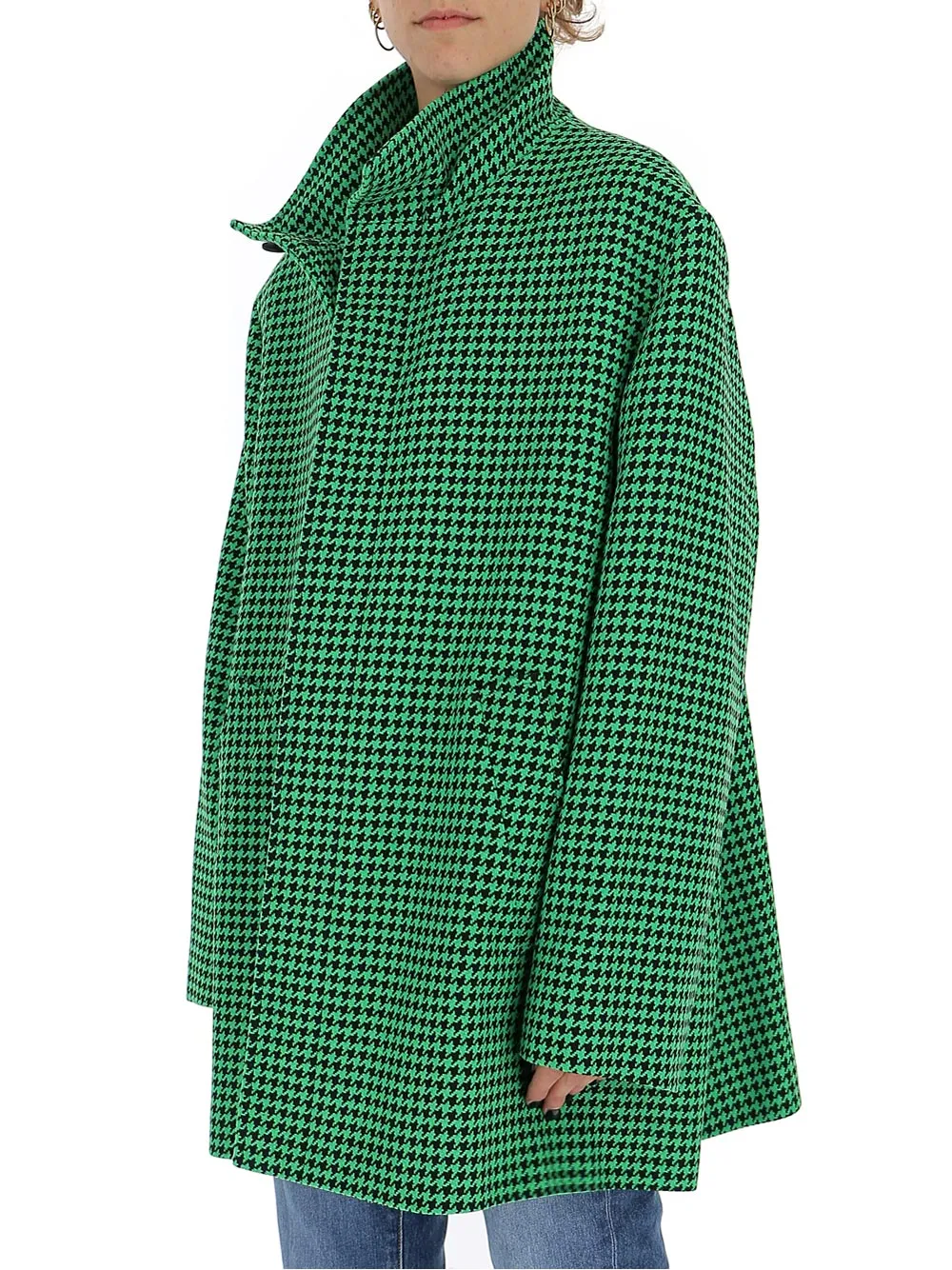 Balenciaga Houndstooth Oversized Coat