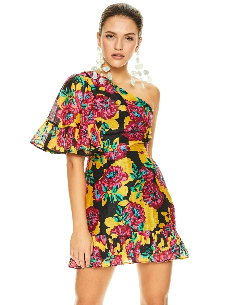 BARCELONA BLOOM MINI DRESS