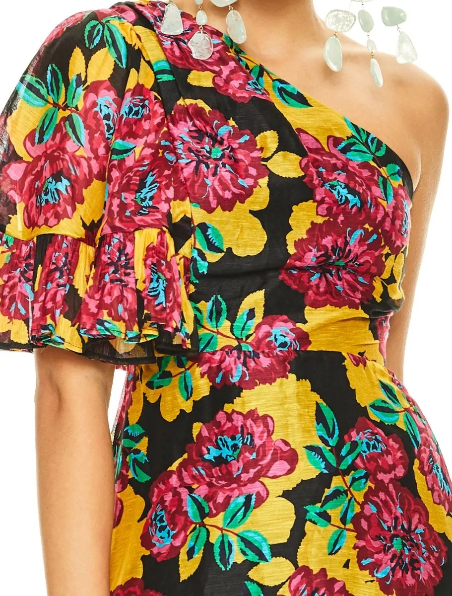 BARCELONA BLOOM MINI DRESS