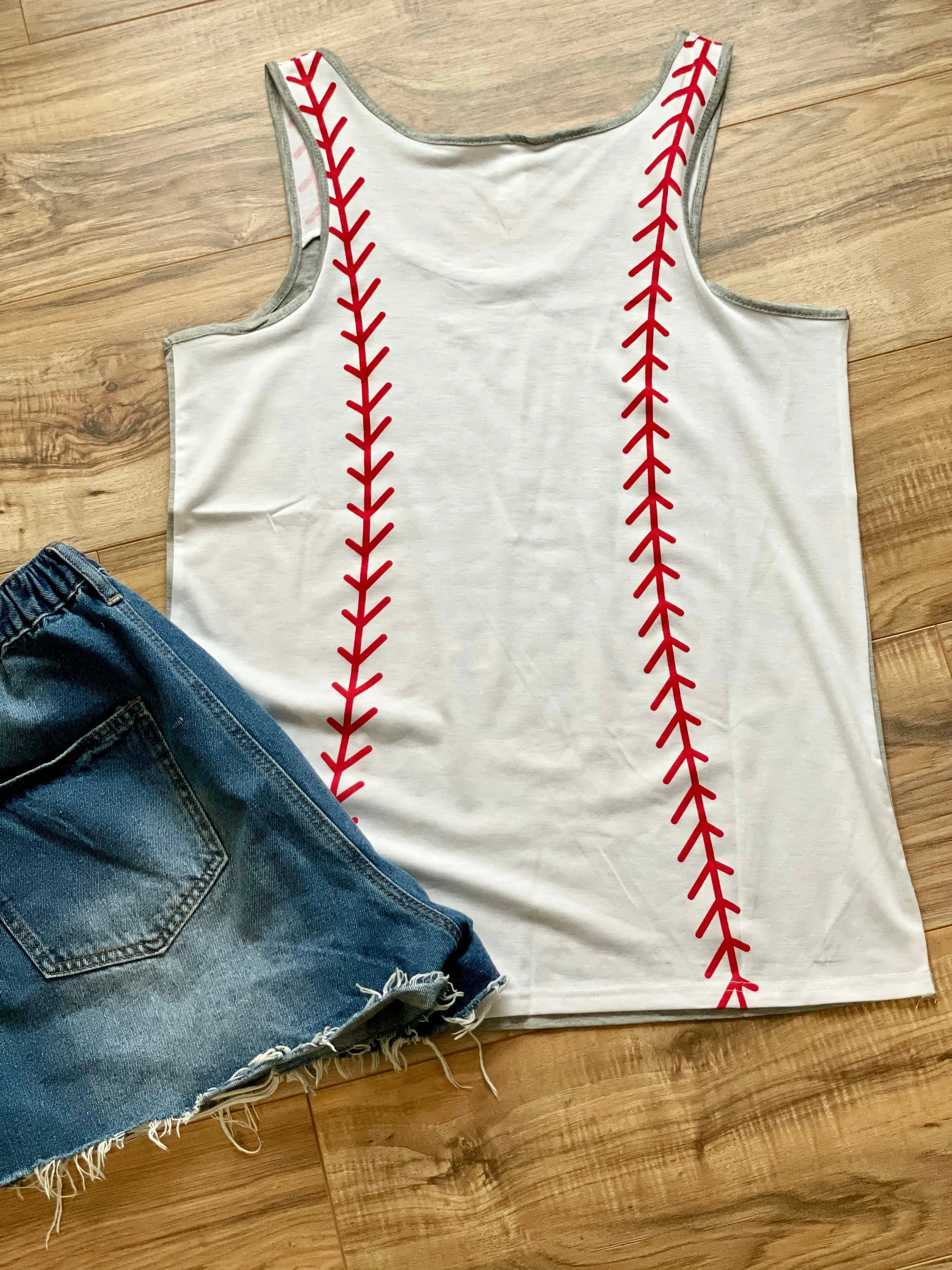 Baseball Laces Tank