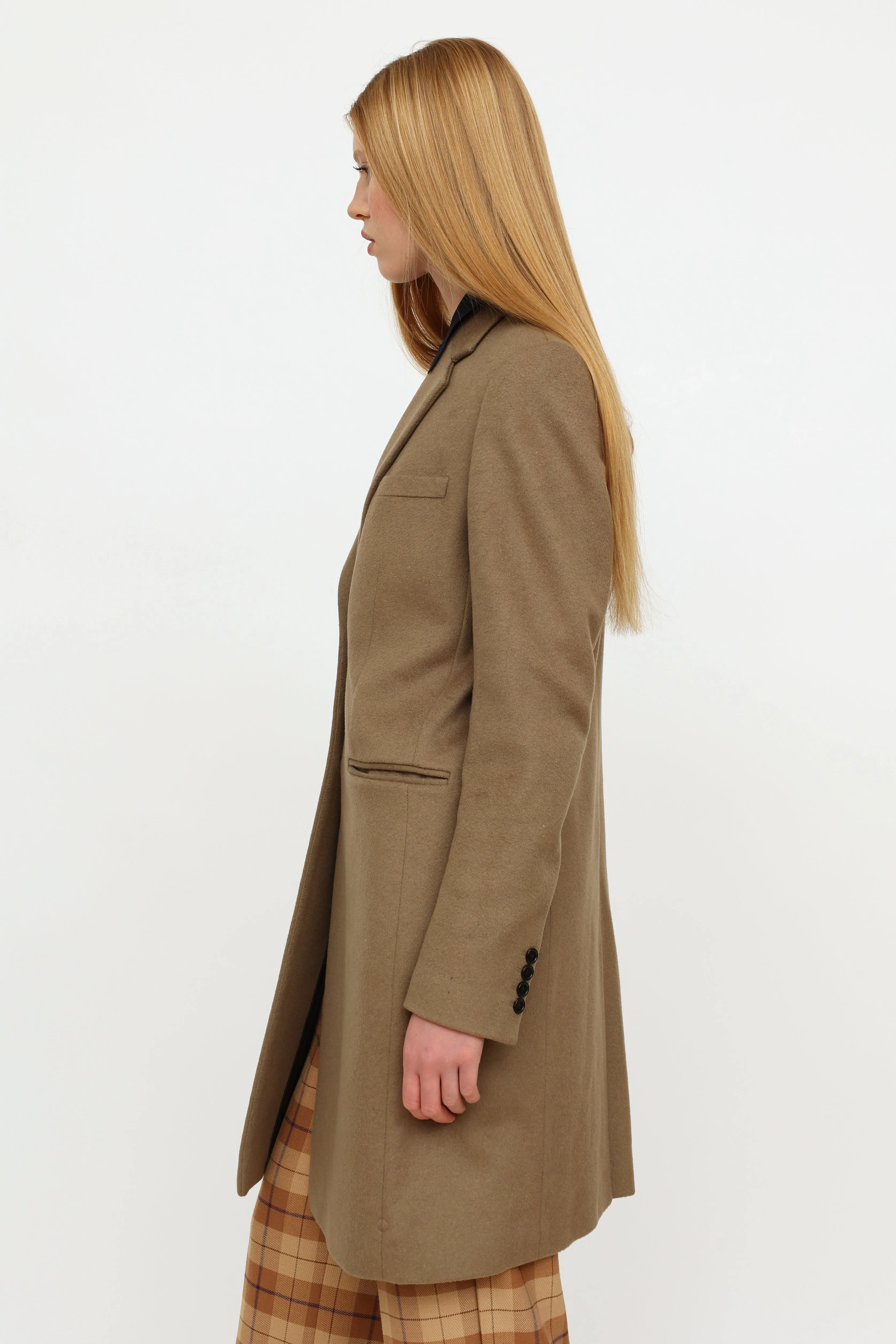 Beige Wool Coat