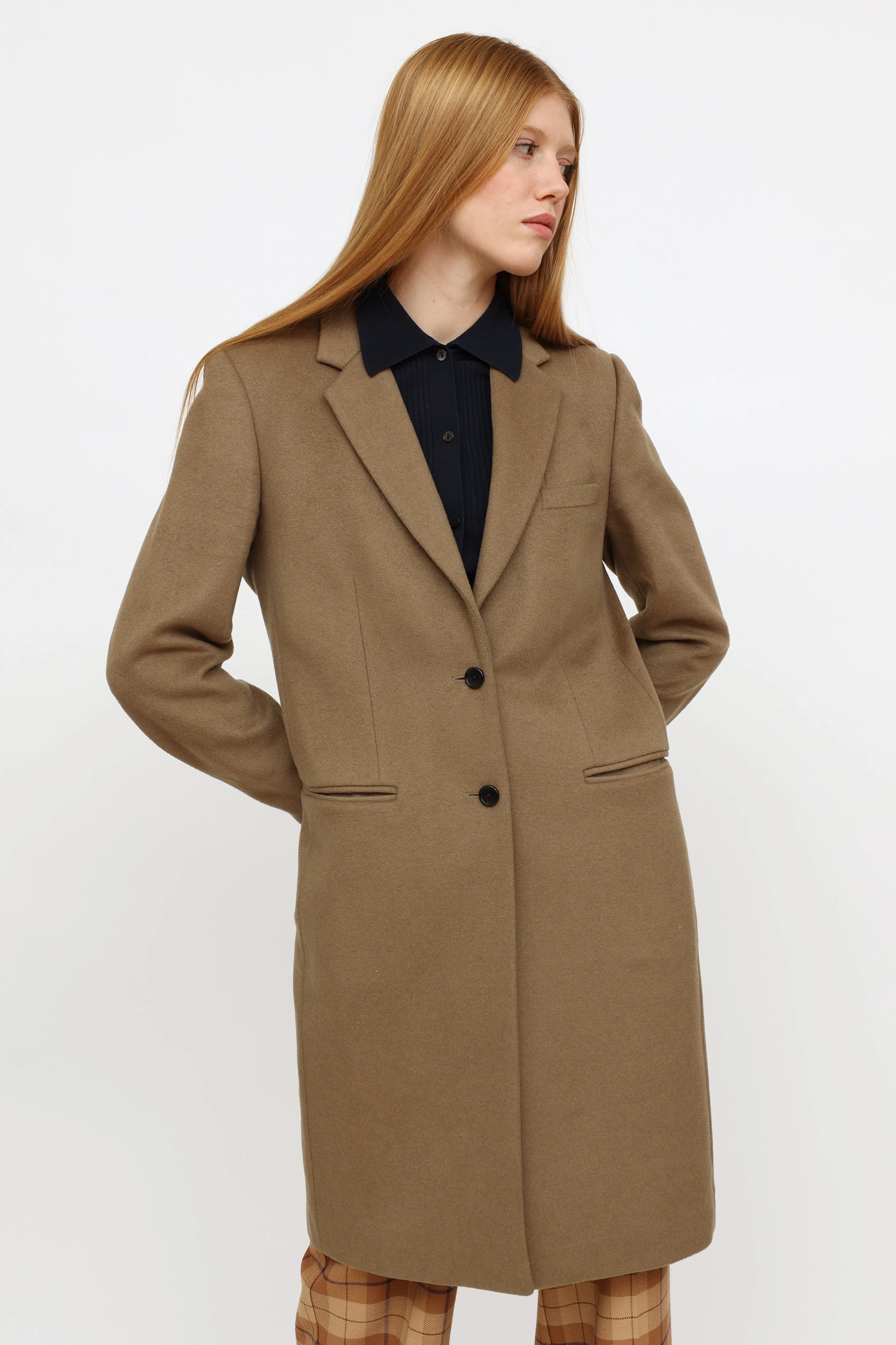 Beige Wool Coat