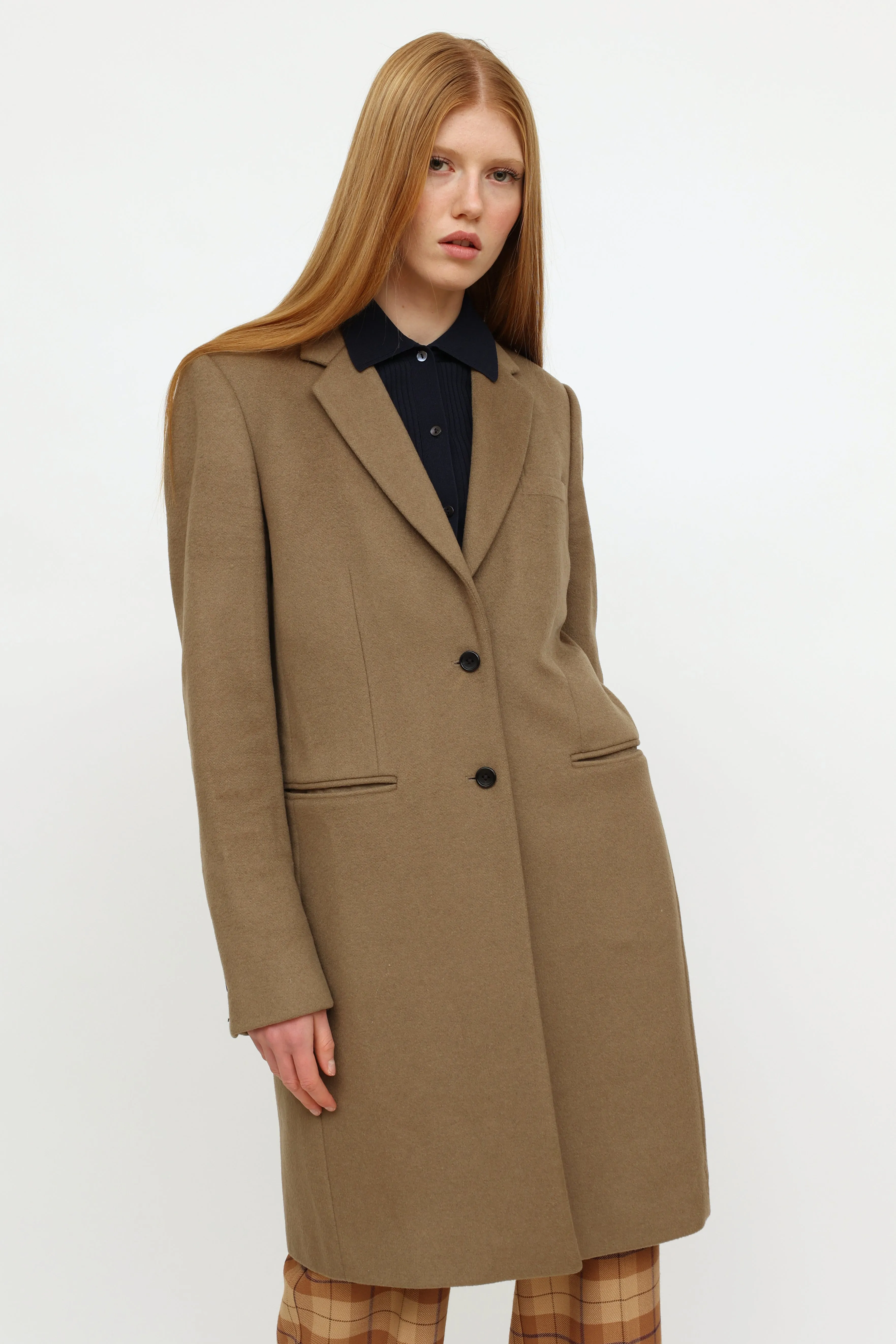 Beige Wool Coat