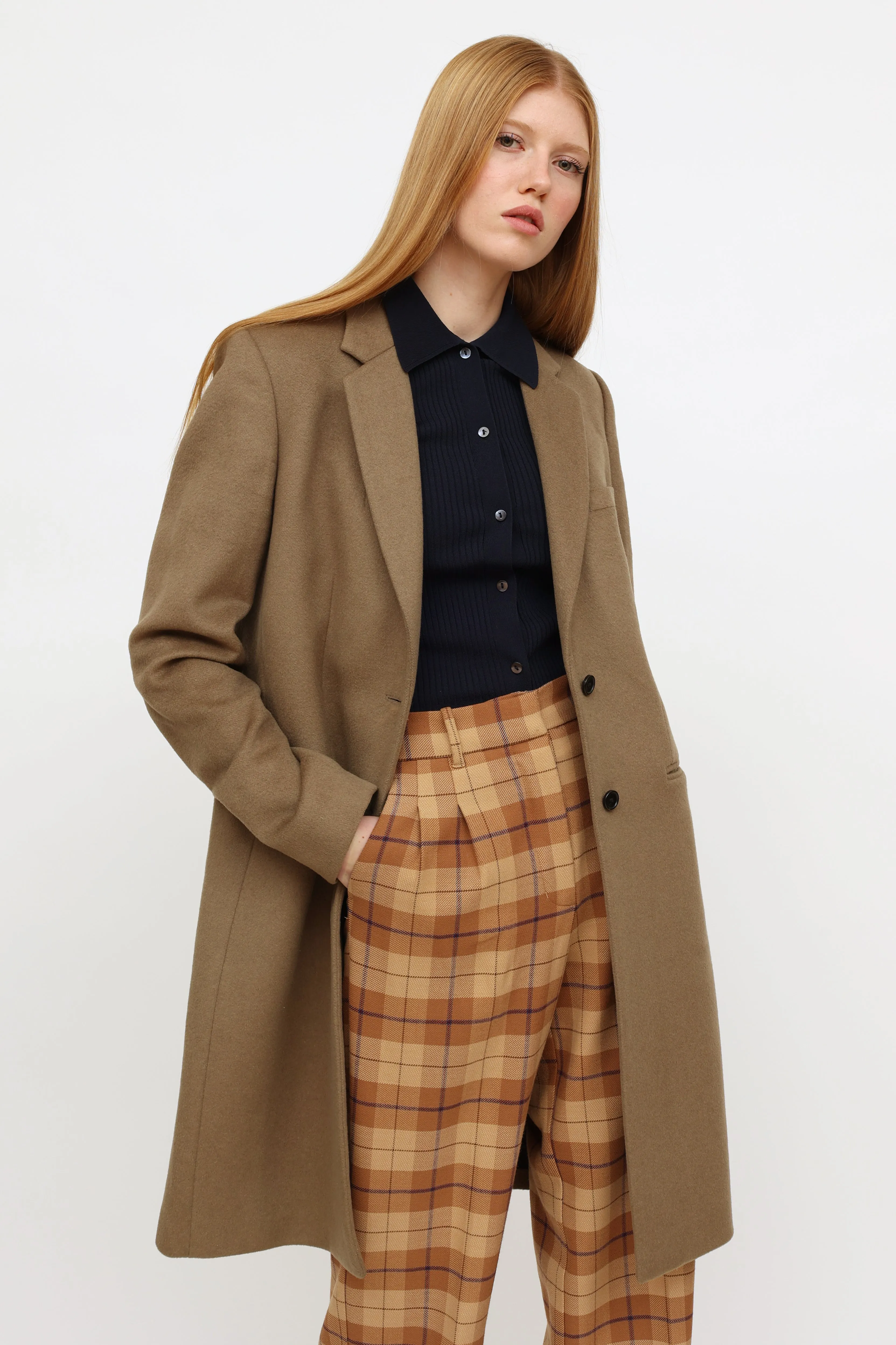 Beige Wool Coat