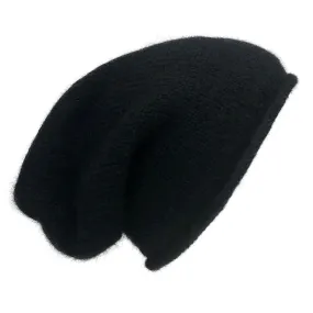 Black Essential Knit Alpaca Beanie - Sustainable Warmth and Effortless Style