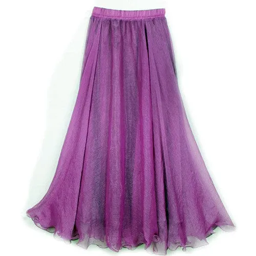 Boho Ruffled Chiffon Skirt