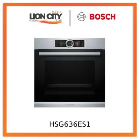 Bosch HSG636ES1 Stainless Steel Built-in oven with steam function