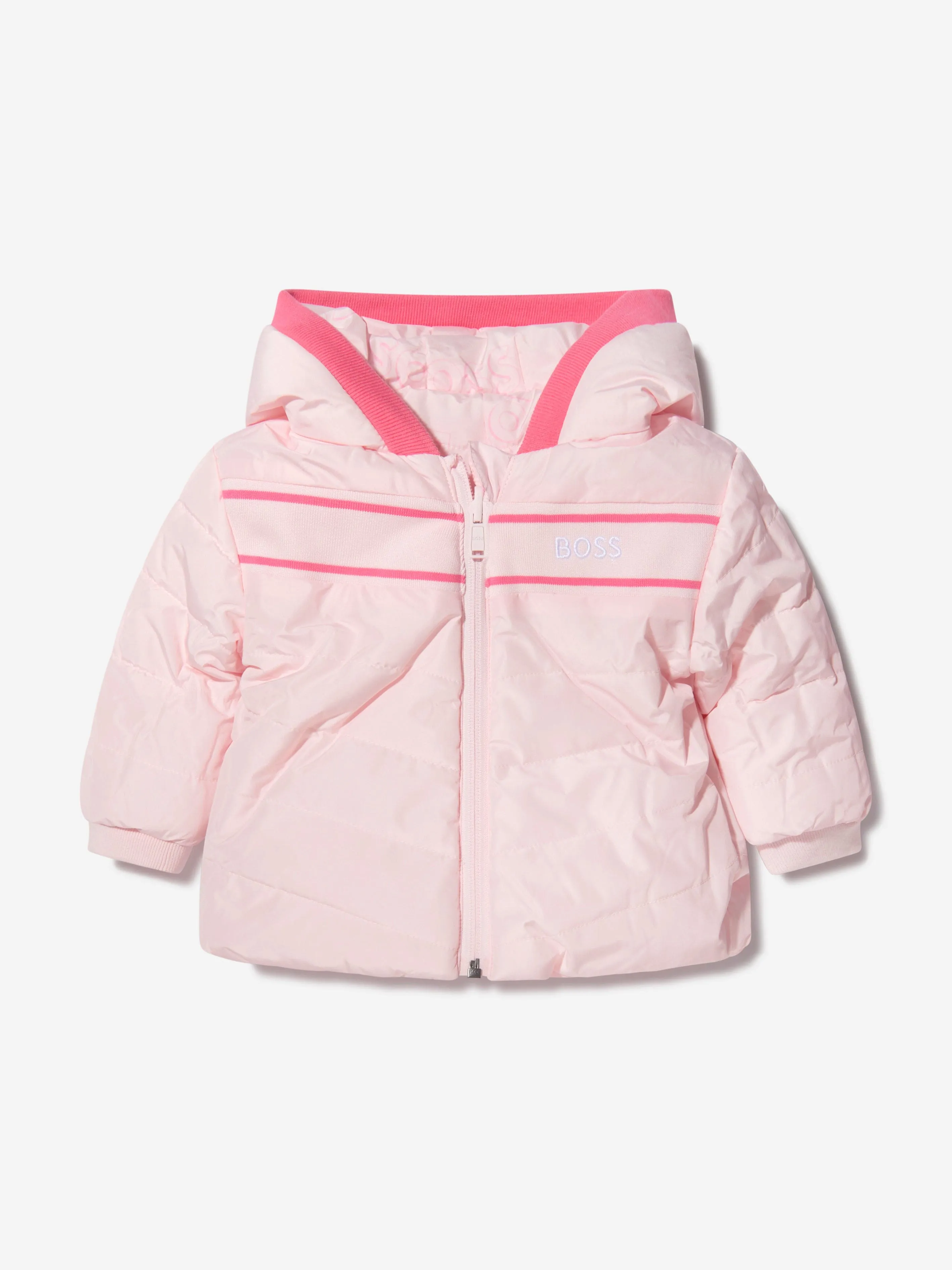 BOSS Baby Girls Reversible Puffer Jacket