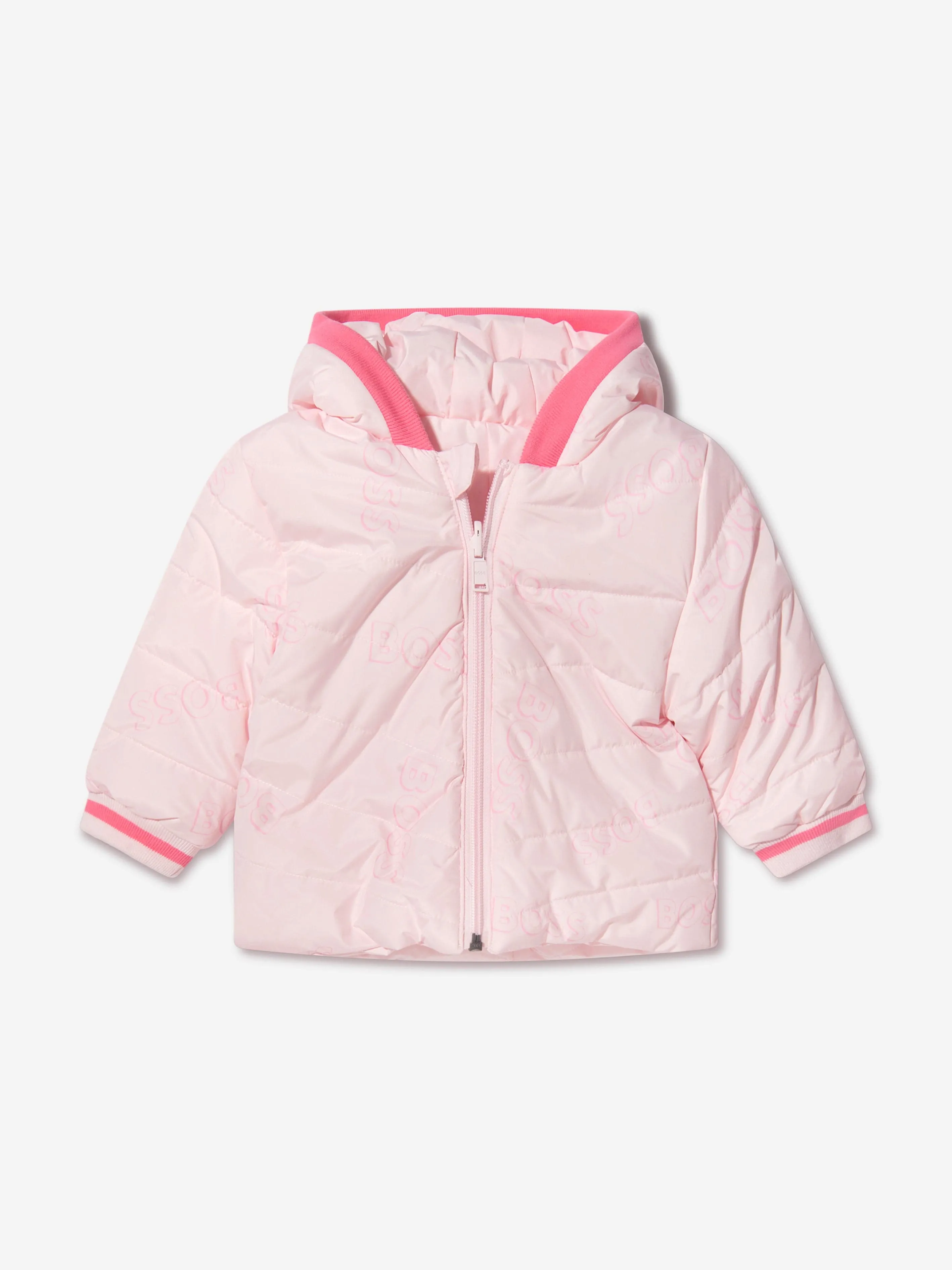 BOSS Baby Girls Reversible Puffer Jacket