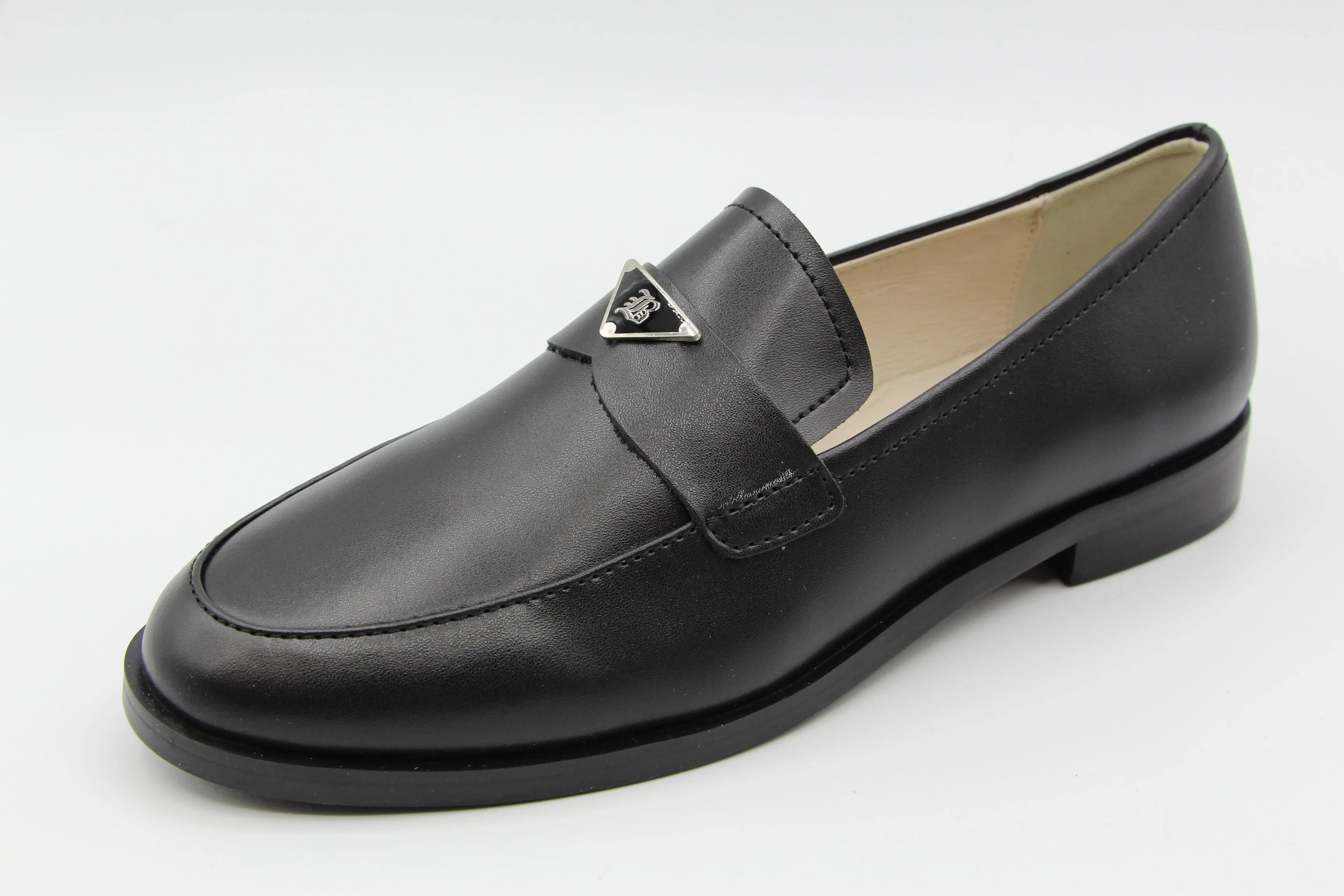 Boutaccelli  Black Leather Slip On Manuel