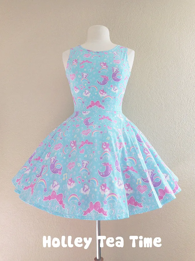 Bubbly Dreams Mint Skater Dress [Made To Order]