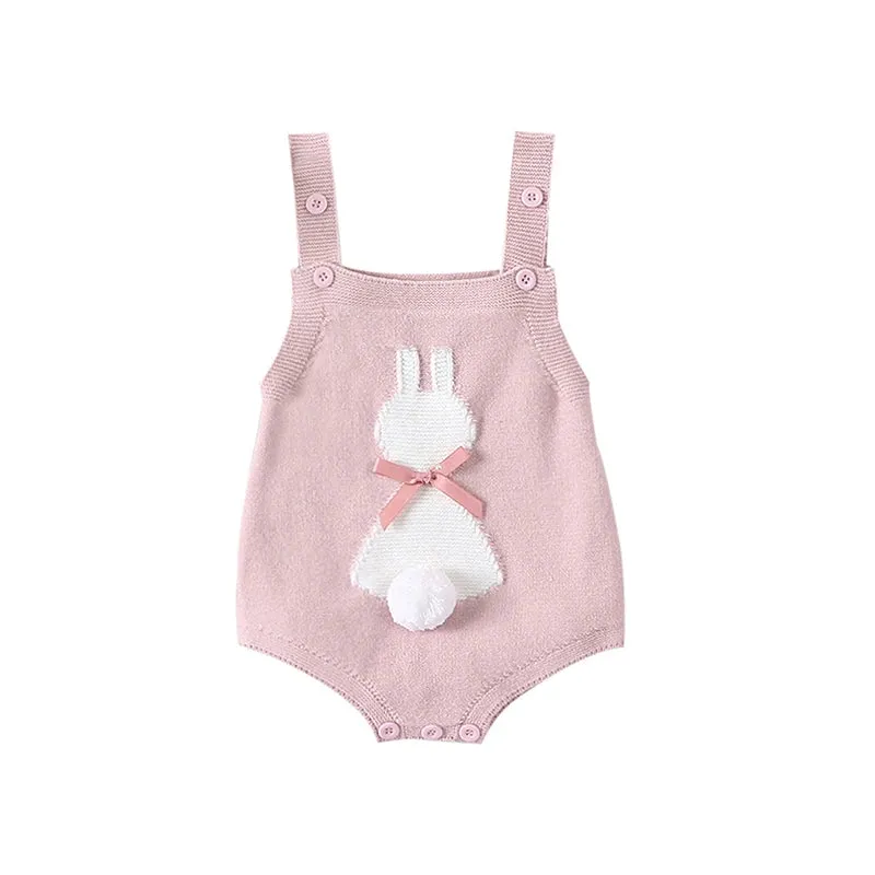 BUNNY Knitted Bowtie Romper