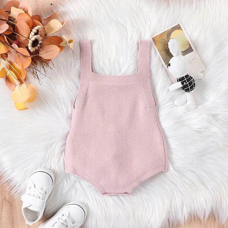 BUNNY Knitted Bowtie Romper