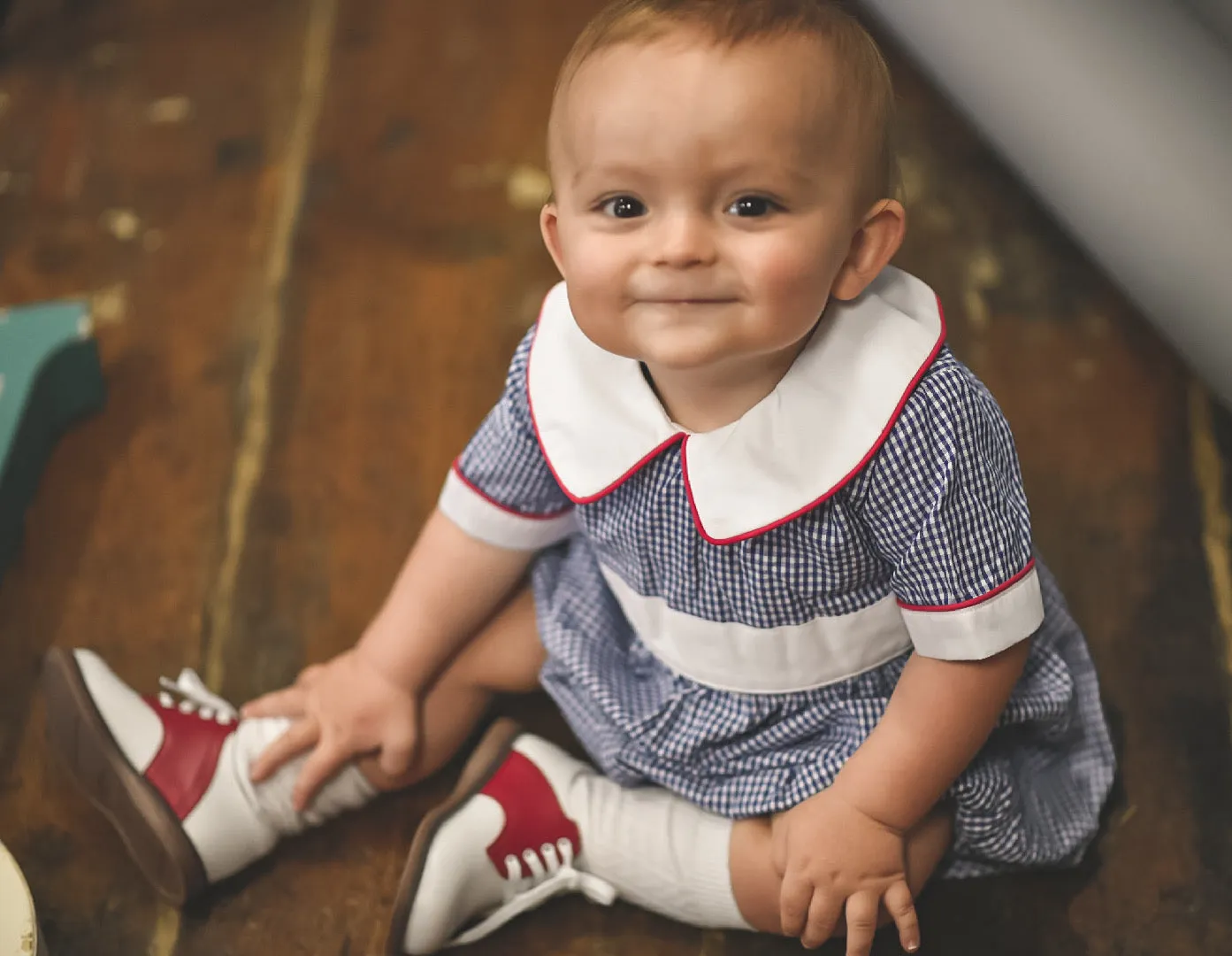 Cheer Saddle Oxford - White/Apple Red