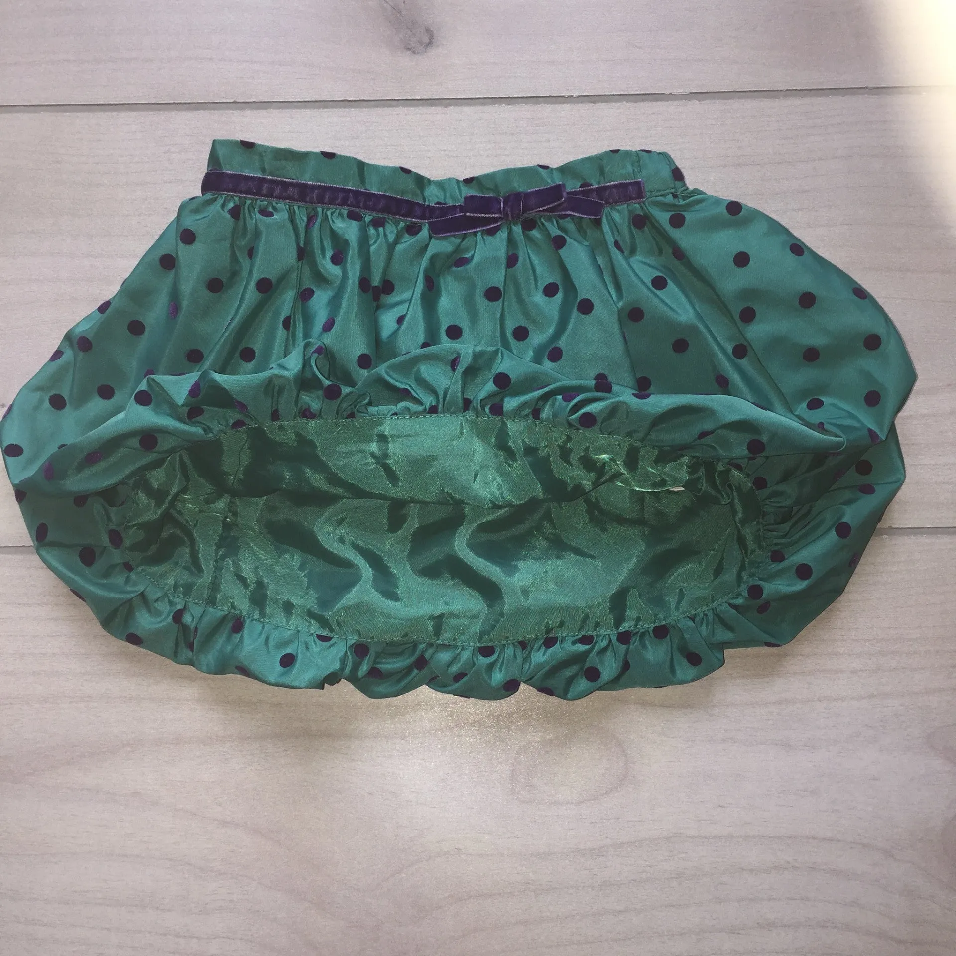 Children's Place Green Polka Dot Bubble Skirt