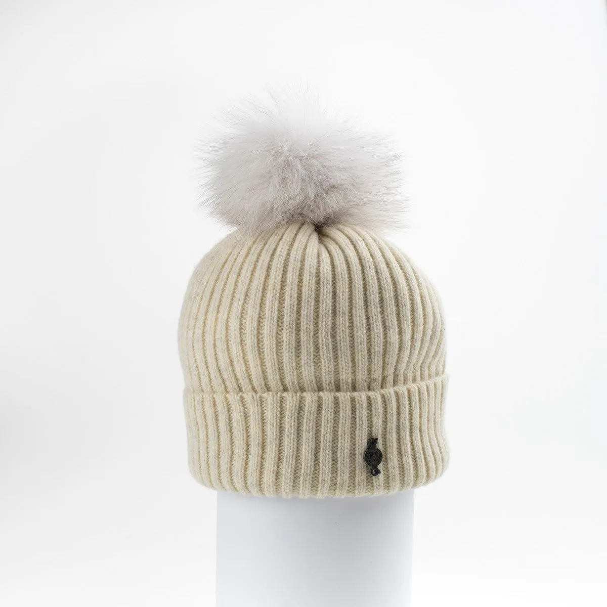 Classic Beanie with Pom Women's